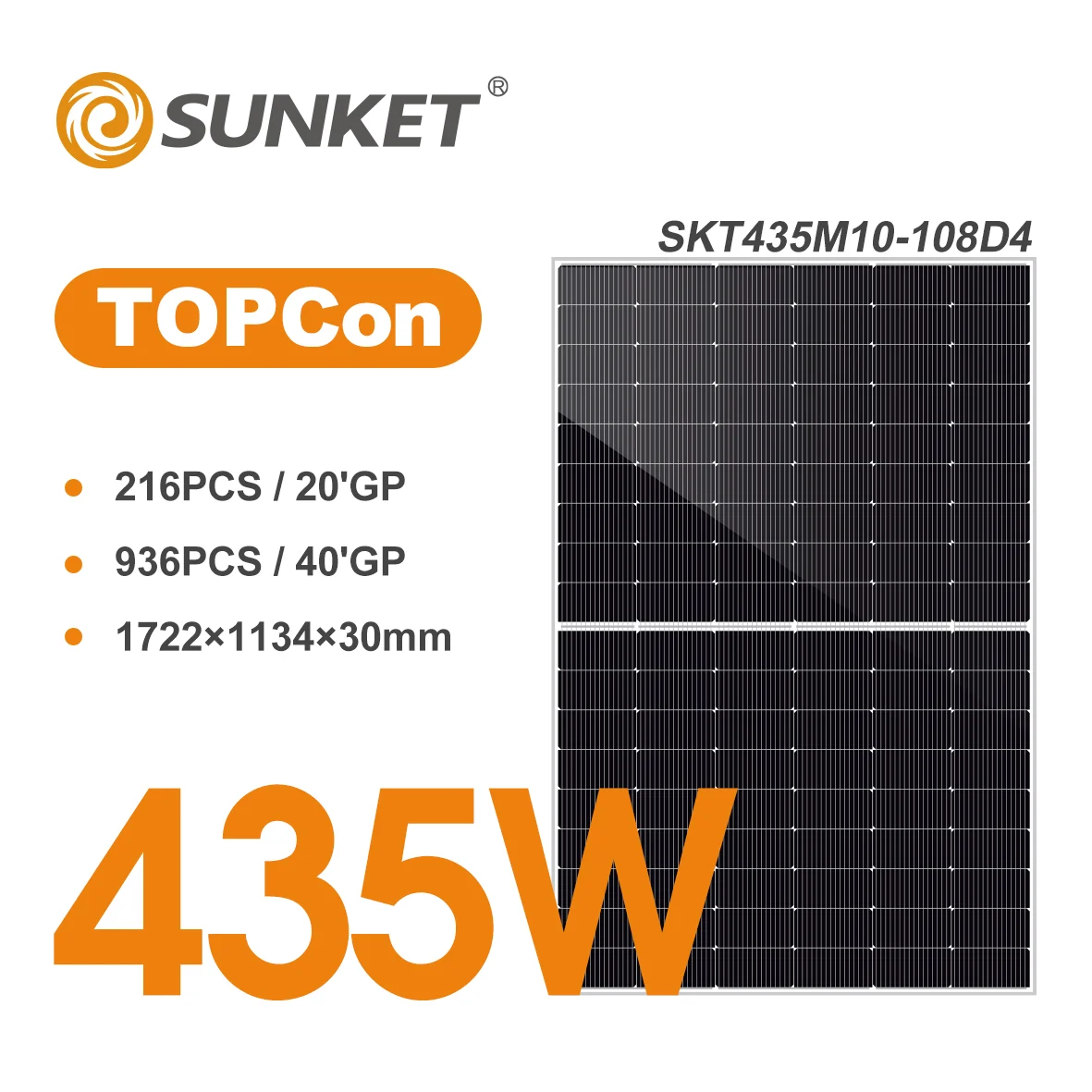 Sunket New EnergySKT415~435M10-108D4