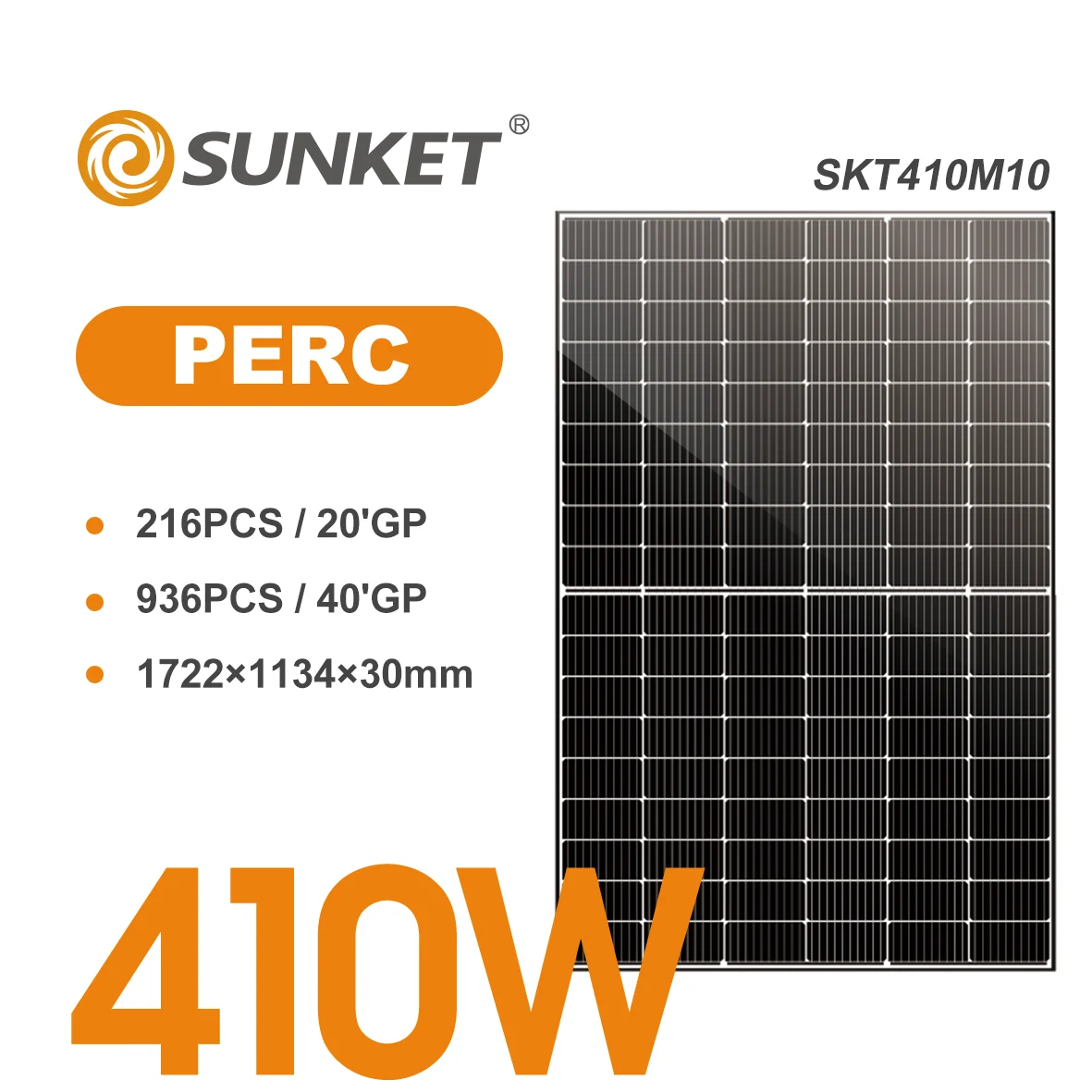 Sunket New EnergySKT385~410M10 (All Black Double Glass)
