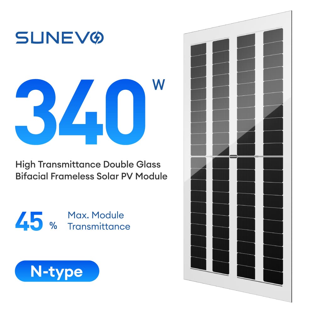 EvoT SE5-40HBD 320-340W High Transmittance Sola...