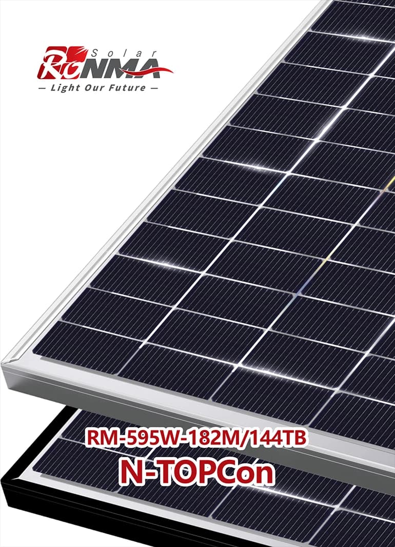 RM-595W-182M/144TB N-TOPCon Bifacial Monocrysta...