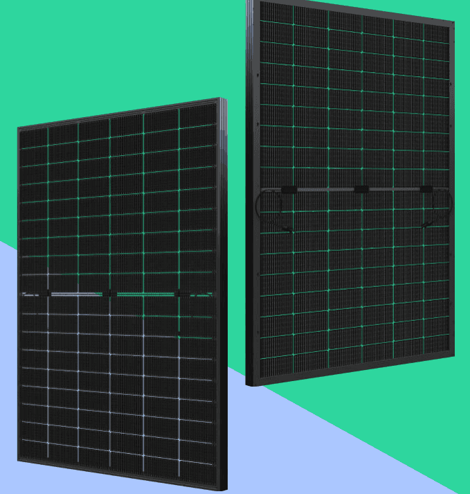Black Transparent Glass-Glass 500W