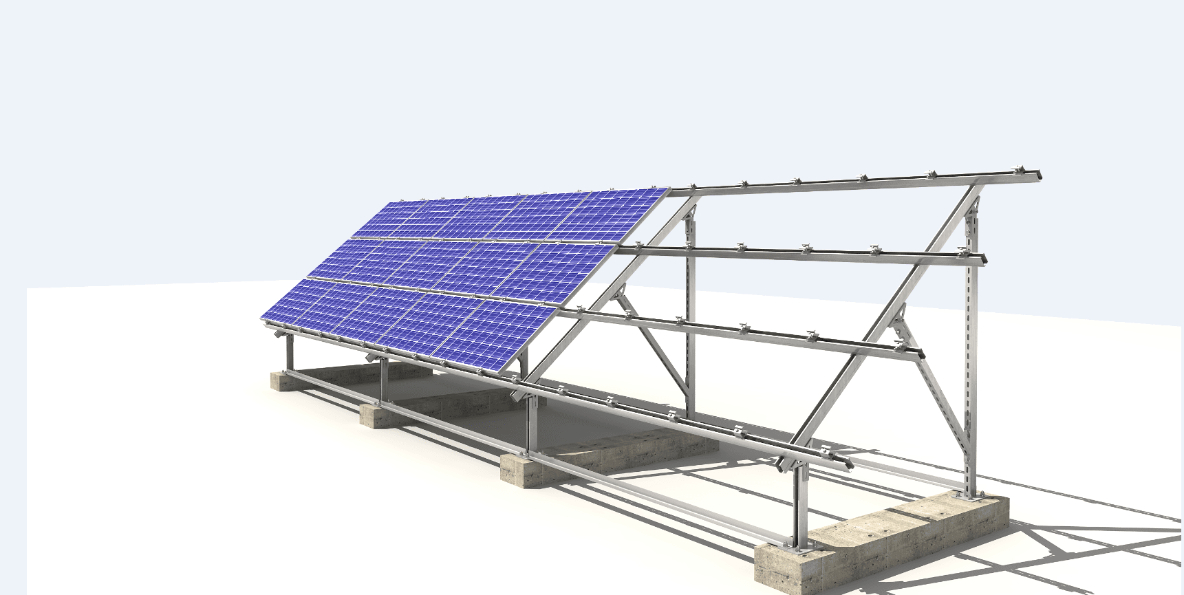 Concrete Foundation Ground Mount