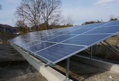 Can also be 3-row landscape module solution