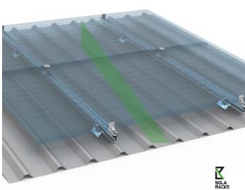 Stainless Steel Bracket/Hook on Trapezoidal Metal Sheet