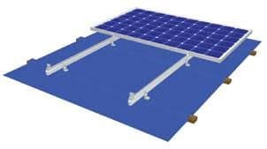 MRac L Feet and Hanger Bolt Kit Metal Roof PV Mounting System