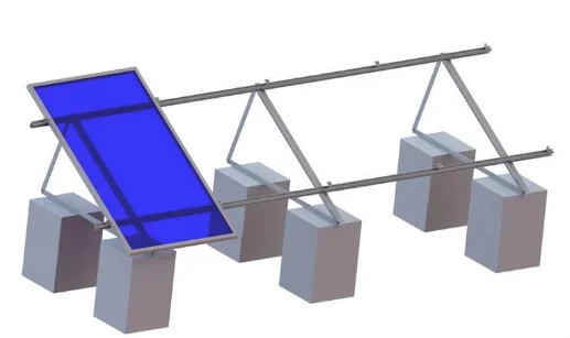 Flat Roof Tri-Angle Solar Roof Mounting System