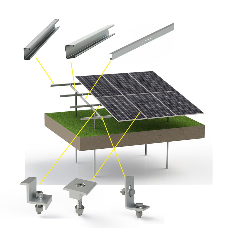 Galvanized Steel Solar Mounting System