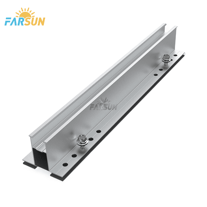 FS PV Solar Short Rail U Shape Kit For Pitched Trapezoidal Tin Roof