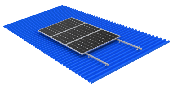 C30 Trapezoidal-Corrugated Sheet Metal Roof Mounting System
