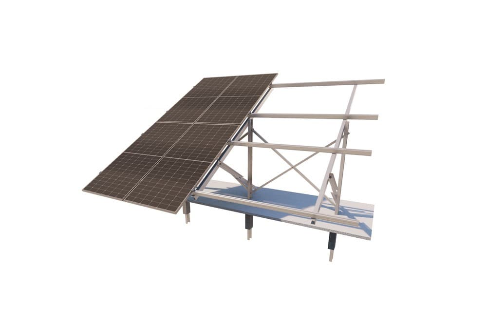Angle Adjustable - 2 Vertical Panels in Ground