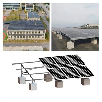 Q235b AL6005 Flat Roof Solar Mounting System