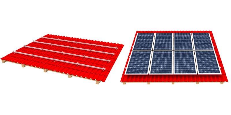 Pitched Tile Roof Mounting Kit