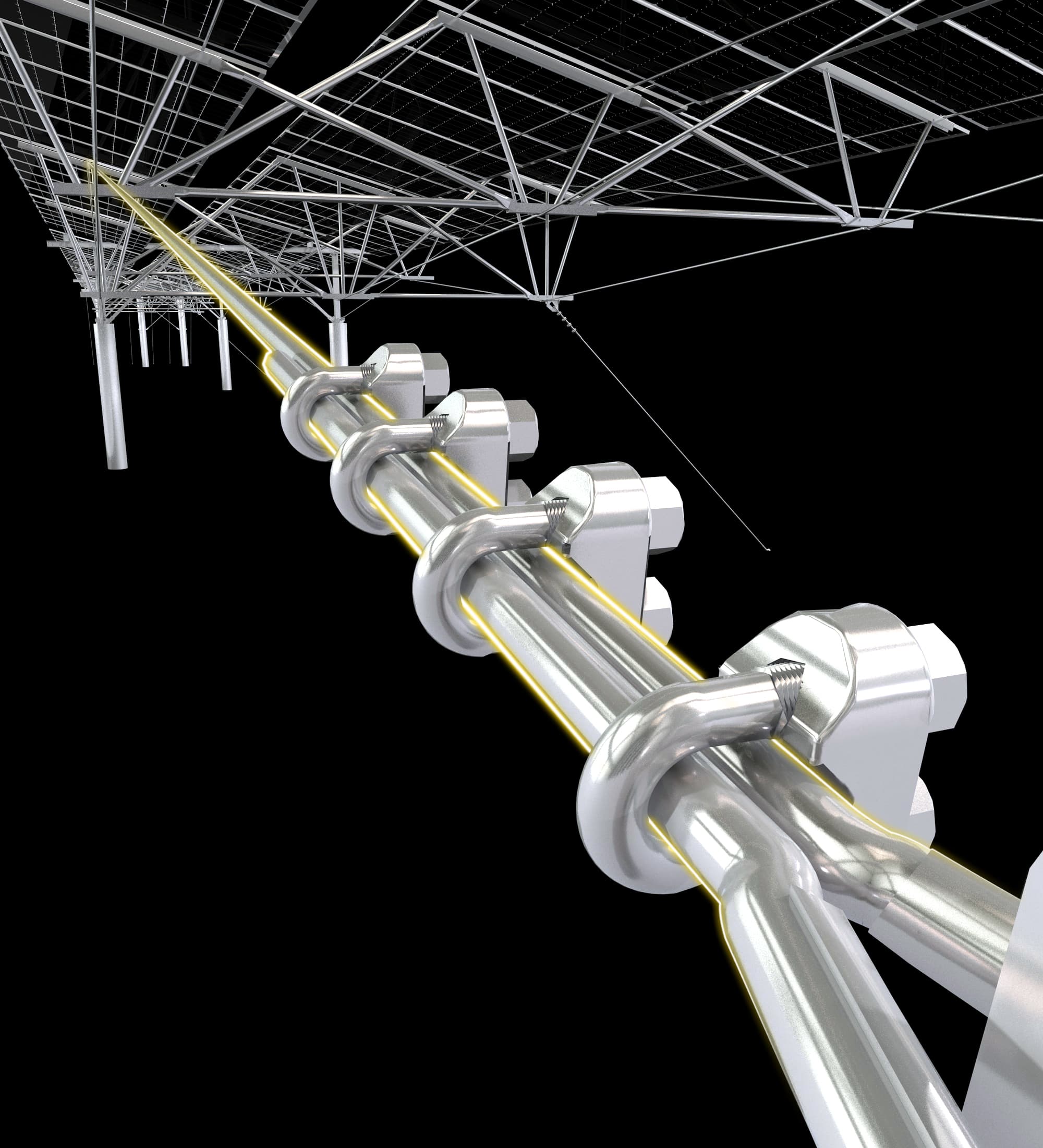 Flexible Solar panel mounting system