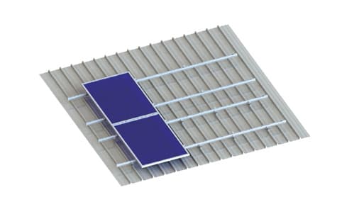Standing Seam Solar Roof Mounting System with Rail