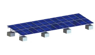 Concrete Foundation -  Aluminium Ground Mounting System