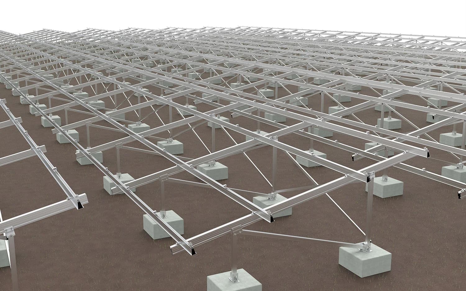 Aluminum Ground Solar Mounting System