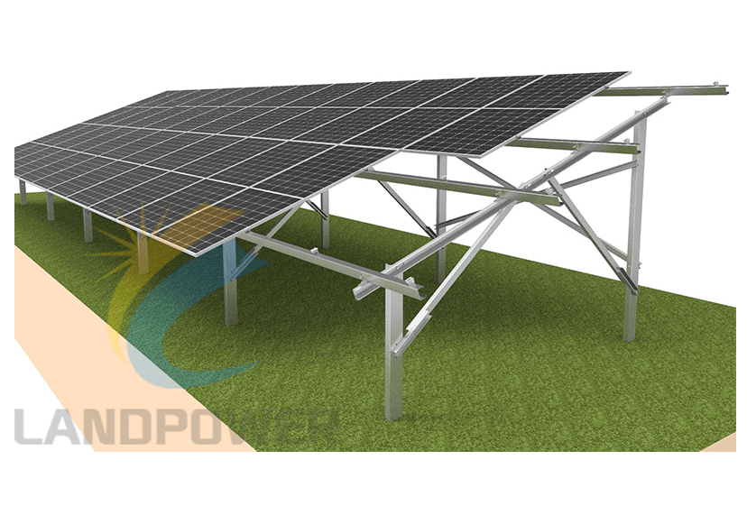 Pile Driven Steel Ground Mount Structure