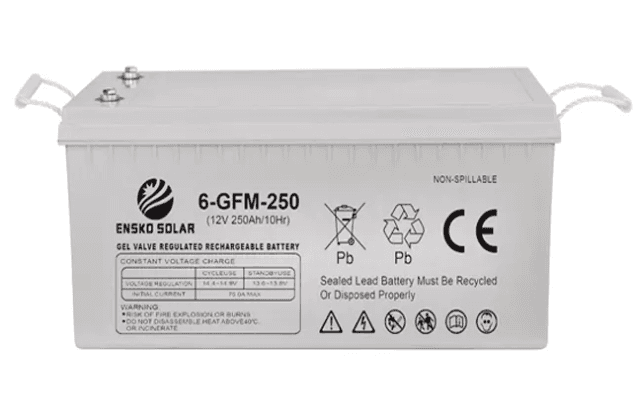 12V 250AH Gel Battery